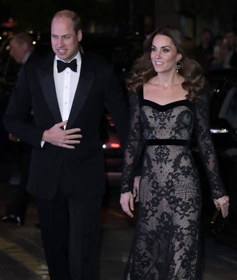 Kate Middleton Stuns In Sheer Black Alexander Mcqueen Gown Popsugar