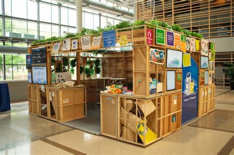 Interactive Corporate Sustainability Fair Booth On Waste Sorting And