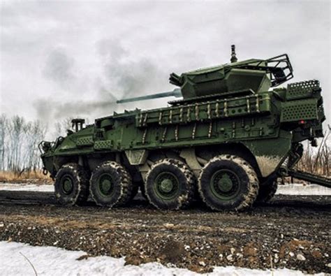 Oshkosh Defense Delivers First Stryker Upgraded With 30 Mm Medium Caliber Weapon System Al Defaiya