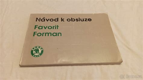 Koda Favorit Forman N Vod K Obsluze P Ru Ka Uhersk Hradi T