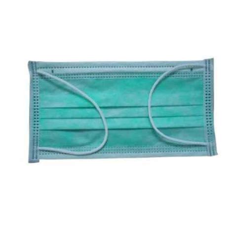 Green Non Woven Surgical Disposable Face Mask Ear Loop At Rs In