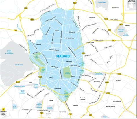 Madrid Mapa M Forococheselectricos