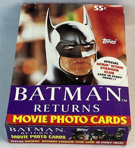 Lot 1992 Topps Batman Returns Movie Photo Cards 36ct Wax Box UNOPENED