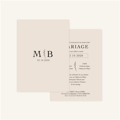 Faire Part Mariage Nude Le Comptoir Du Bonheur