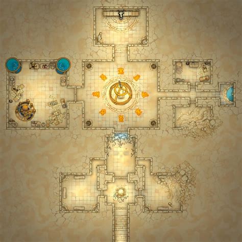 Desert Wizard Lair R Battlemaps