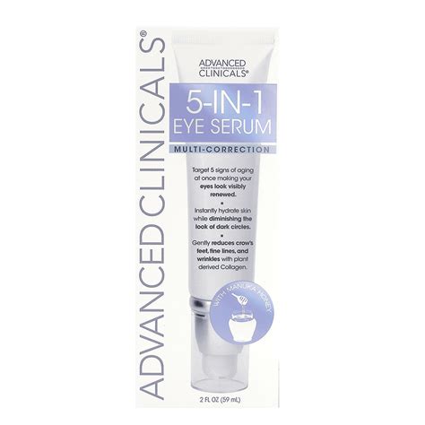 Advanced Clinicals 5 In 1 Multi Correction Anti Aging Eye Serum With