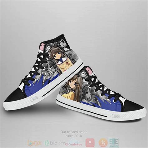 HOT Tomoyo Sakagami Clannad Anime Canvas High Top Sneaker Express Your Unique Style With