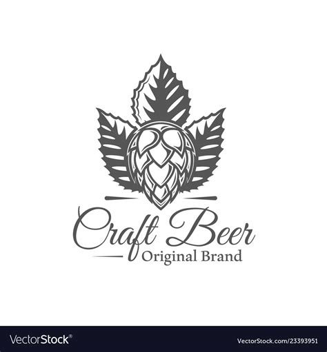 beer label isolated  white background royalty  vector