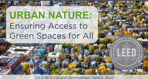 Urban Nature Ensuring Access To Green Spaces For All U S Green