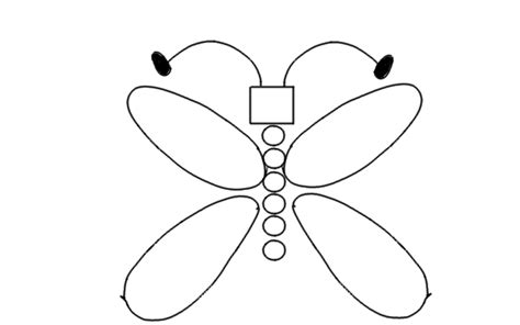 How to Draw a Butterfly Using Shapes? | Step by Step Butterfly Using Shapes Drawing for Kids