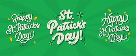 Free Vector Hand Drawn St Patricks Day Lettering Collection