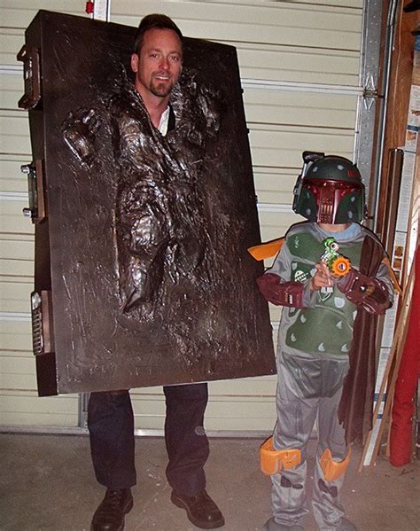 halloween costume idea: Han Solo in Carbonite Costume