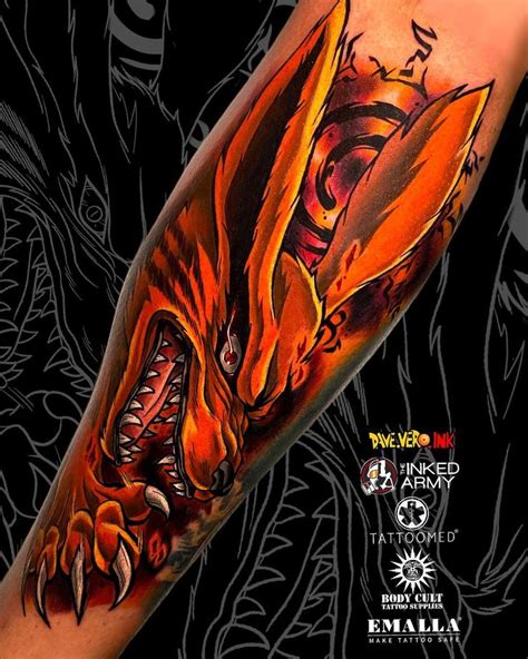 David Veronesi Animetattoos Instagram Profile Post Kurama Tattoo