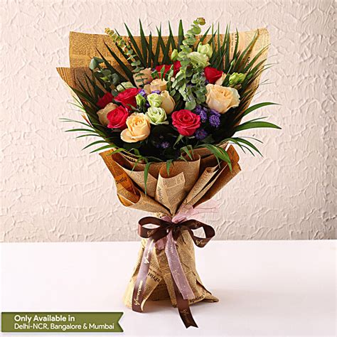 Buy Send Beautiful Mixed Flowers Bouquet Online Fnp