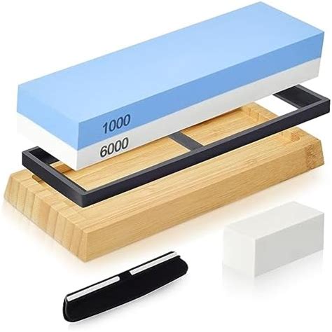 SHAN ZU Whetstone Knife Sharpening Stone Premium 2 Sided Whetstone