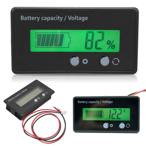 Lcd Display Backlit Universal Battery Capacity Voltage Meter Tester Voltmeter Monitor Battery