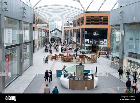 Interior View Of The Centre Livingston Shopping Mall In Retail Park At