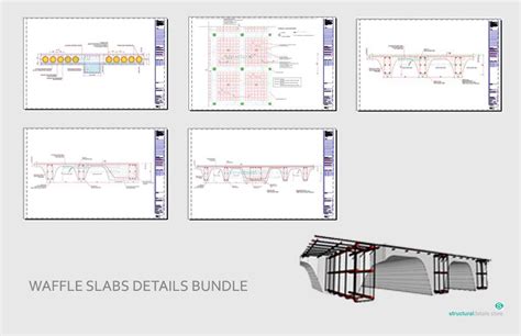 Waffle Slab Plan View Reinforcement Detail