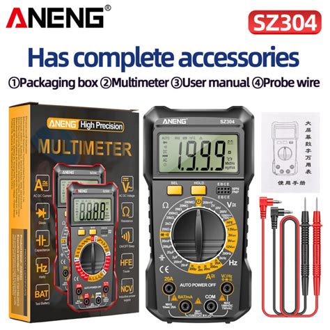 Aneng Sz Smart Digital Multimeter Counts Auto Rang Ncv