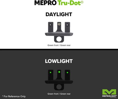 Mepro Tru Dot Tritium Night Sights Compatible With A K Green Tritium