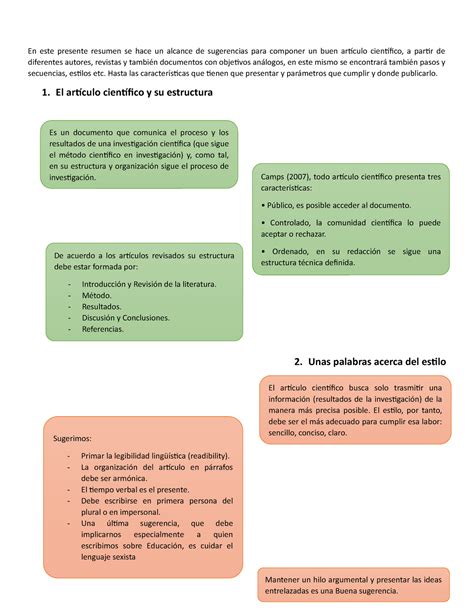 Artículo Científico Resumen En Este Presente Resumen Se Hace Un