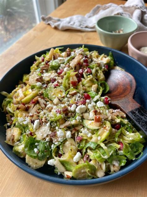 Shredded Brussels Sprouts Salad - onebalancedlife.com