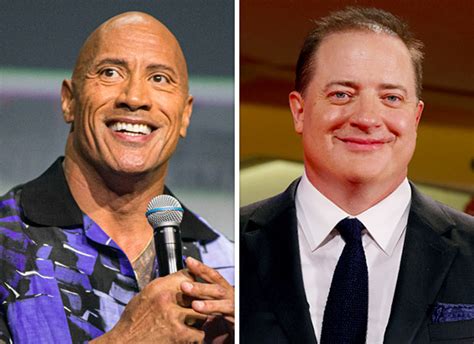 Dwayne Johnson Cheers For Former Costar Brendan Fraser After Receiving