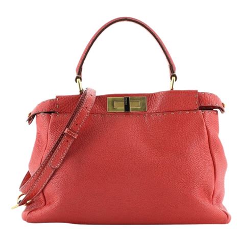 Fendi Selleria Peekaboo Bag Soft Leather Regular At 1stdibs