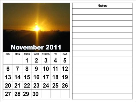 Bengawan Solo: 2011 november calendar