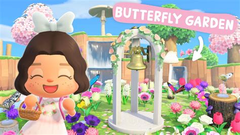 Making A Beautiful Butterfly Garden 🦋 Animal Crossing New Horizons