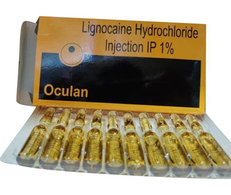 Oculan Lignocaine Hydrochloride Injection IP 10 Vial Per Box