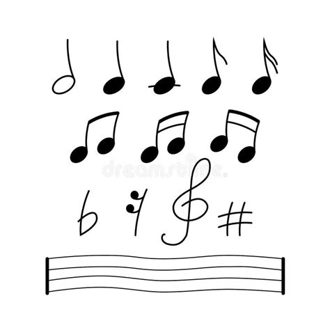 Music Notes Song Melody Or Tune Isolated Flat Vector Icon On White