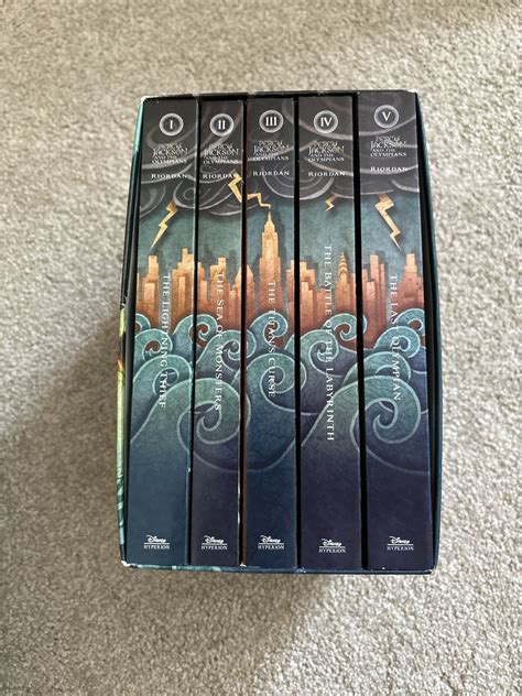 Percy Jackson And The Olympians 5 Book Paperback Boxed Set W Poster