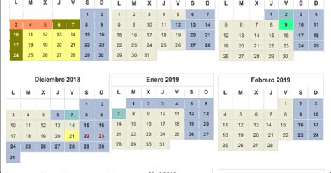 Calendario Escolar Madrid Curso