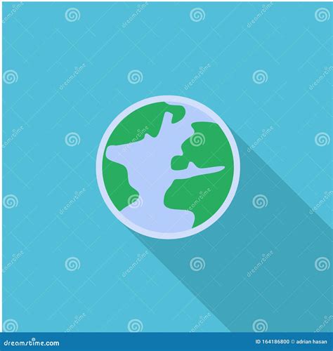 World Map Simple Modern Flat Icons Vector Collection Of Business Stock