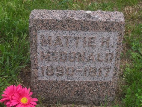 Mattie Helen Dehart Mcdonald Memorial Find A Grave