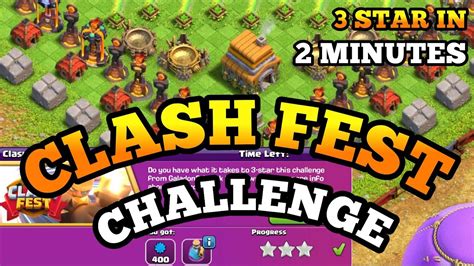 HOW TO 3 STAR IN CLASH FEST CHALLENGE IN COC CLASH FEST CHALLENGE IN