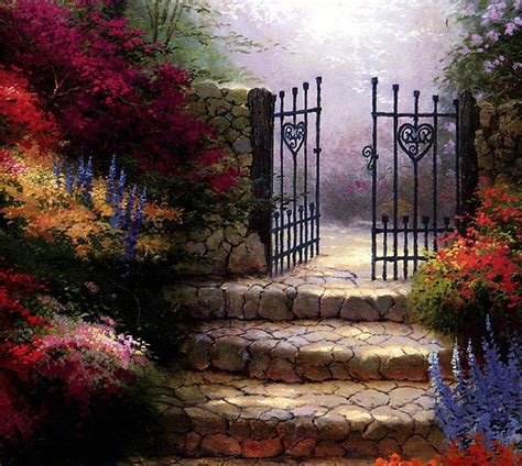 Garden Gate Wallpaper Hd