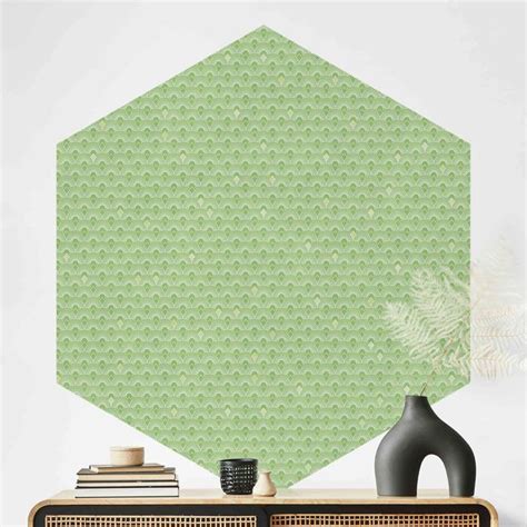 Art Deco Strahlende B Gen Muster Hexagon Mustertapte Bilderwelten