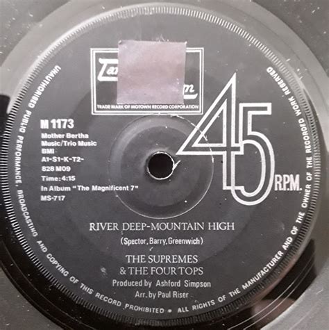 The Supremes And Four Tops River Deep Mountain High 1970 Vinyl