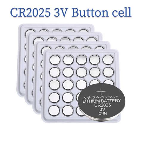 100 200 500pcs Cr2025 3v Lithium Coin Cells Button Battery Br2025 Dl2025 Kcr2025 2025 L12 Ee6226