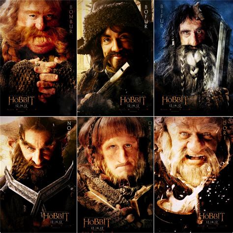 The Hobbit Characters Dwarves