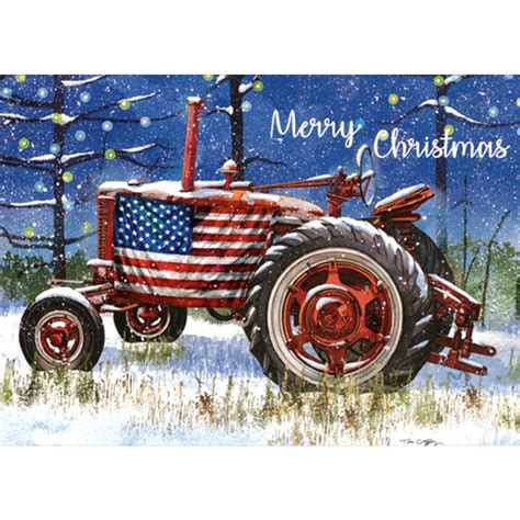 American Flag Christmas Cards