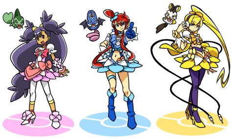 Skyla Elesa Iris Cure Marine Cure Blossom And 4 More Pokemon And