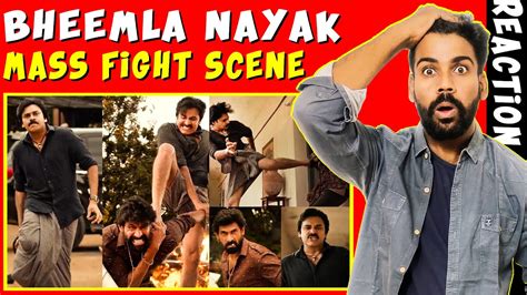 Bheemla Nayak Mass Fight Scene Reaction Pawan Kalyan Bheemla Naik Vs