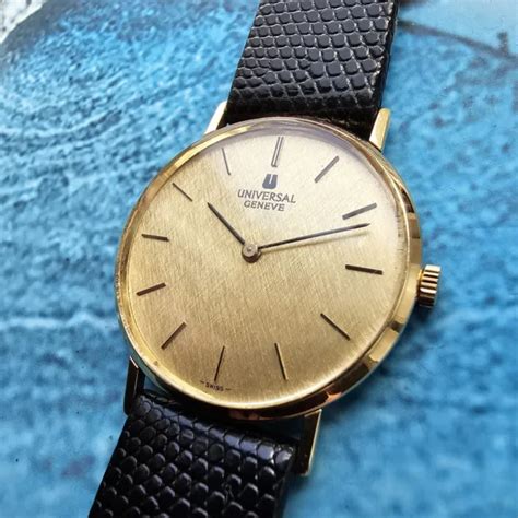 Vintage K Solid Gold Universal Geneve Hand Winding Men S Watch Ct