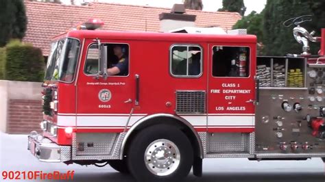 Lafd Engine Reserve Responding Air Horn Youtube