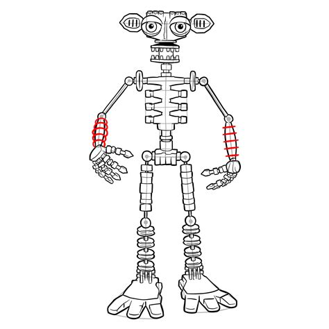 How To Draw Endo Fnaf Sketchok Easy Drawing Guides Images And