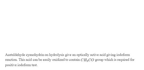 Acetone To Acetone Cyanohydrin