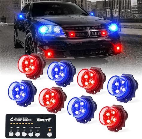 Xprite Red Blue Led Hideaway Strobe Police Lights Ubuy Nepal